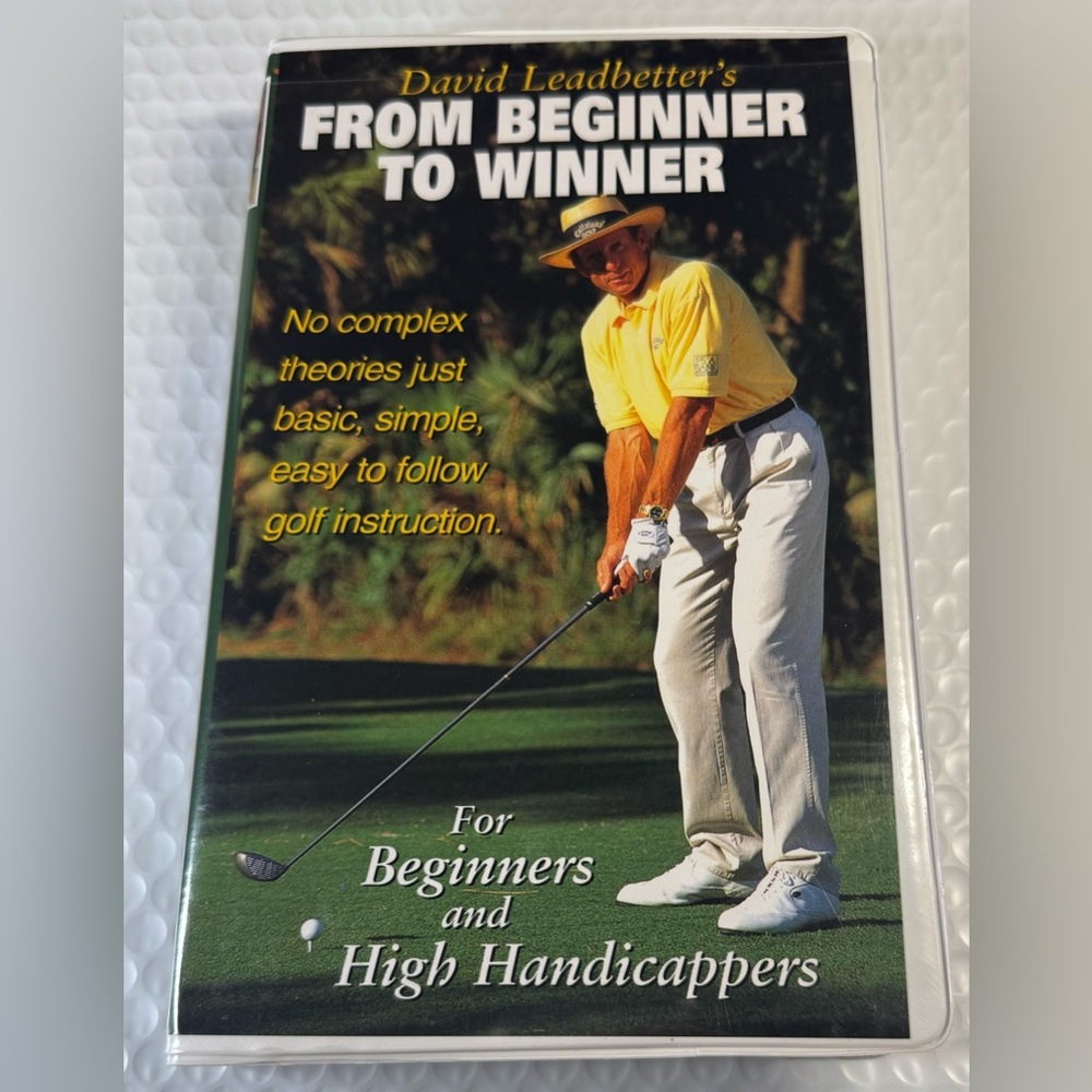David Leadbetter's From Beginner to Winner - Golf -  VHS Video Tape. Instruction